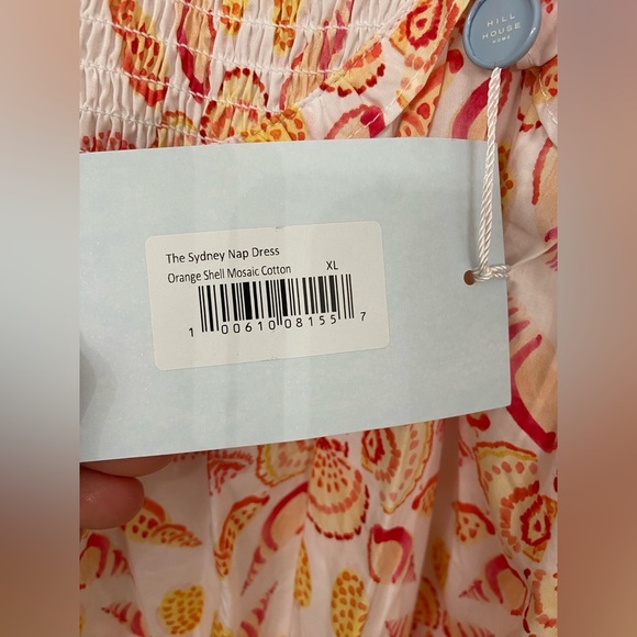 NWT The Sydney Nap Dress Orange Shell Mosaic Cotton Maxi Dress Size XL - Picture 5 of 11